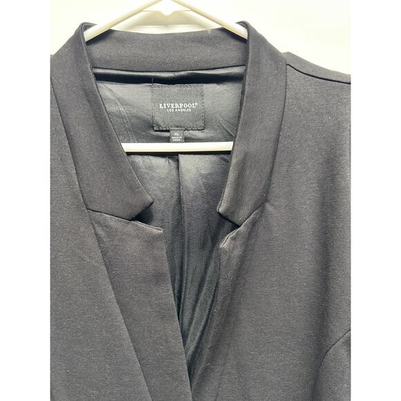 Liverpool Los Angeles Black Longline Blazer Jacket XL - Picture 4 of 13